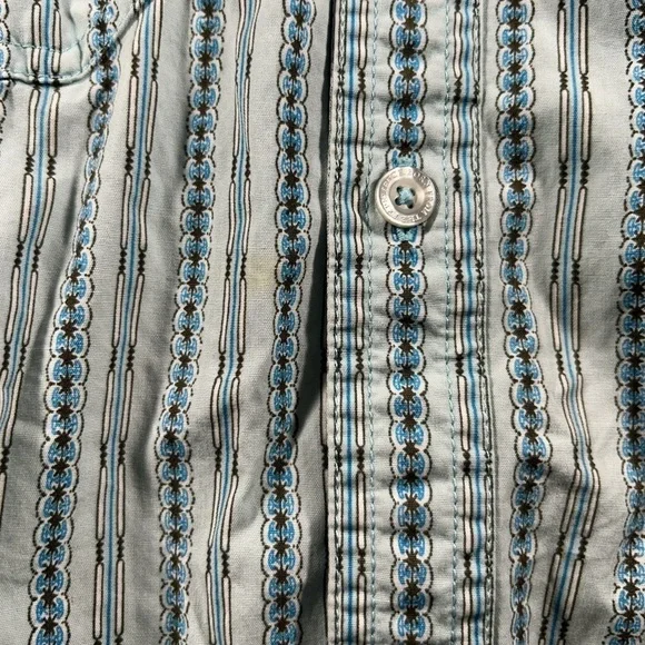 Prana Button Down Organic Cotton Mens Short Sleeve Relaxed Fit Shirt Sz XL - Picture 13 of 13